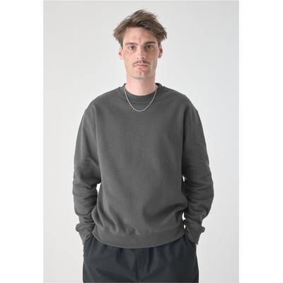 Sweatshirt CLEPTOMANICX "Crewneck Ligull Classic", Herren, Gr. S, grau, 100% Baumwolle, unifarben, normal, Rundhals, Sweatshirts Sweatshirt, mit lockerem Schnitt