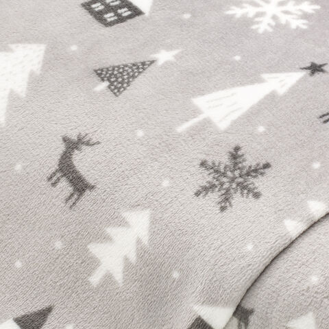 Wellness-Fleece "Weihnachten Modern", grau-color