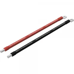Offgridtec 2m Batteriekabel 50mm2 M8 Terminal zu Schraubklemmenanschluss