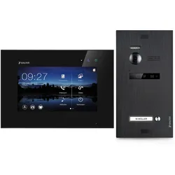 Balter Home Video Türsprechanlage für 1 Familienhaus, 1x Monitor, Balter EVO Schwarz