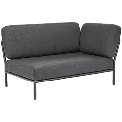 Loungeelement Level Houe Gestell dunkelgrau, Polster grau, Designer Henrik Pedersen, 140x82x95 cm