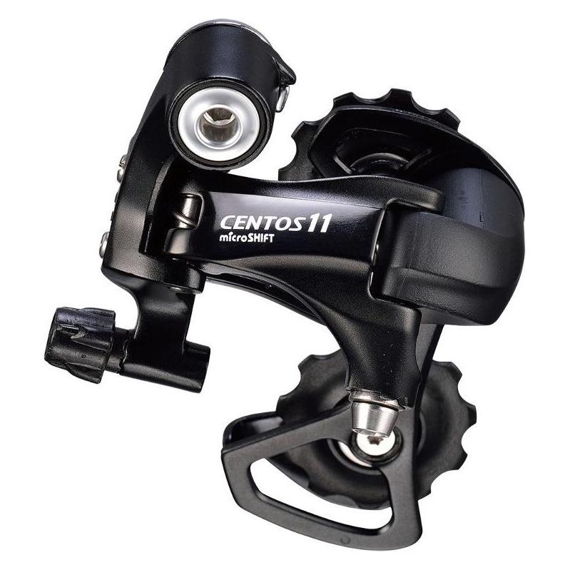 Micro Shift Microshift CentOS Heckummelur, 11. -Row (2x11), kompatibel mit Shimano, kurzer Kinderwagen (Al.), Ma (11-fach) (MSH-RD-R58S-BK)