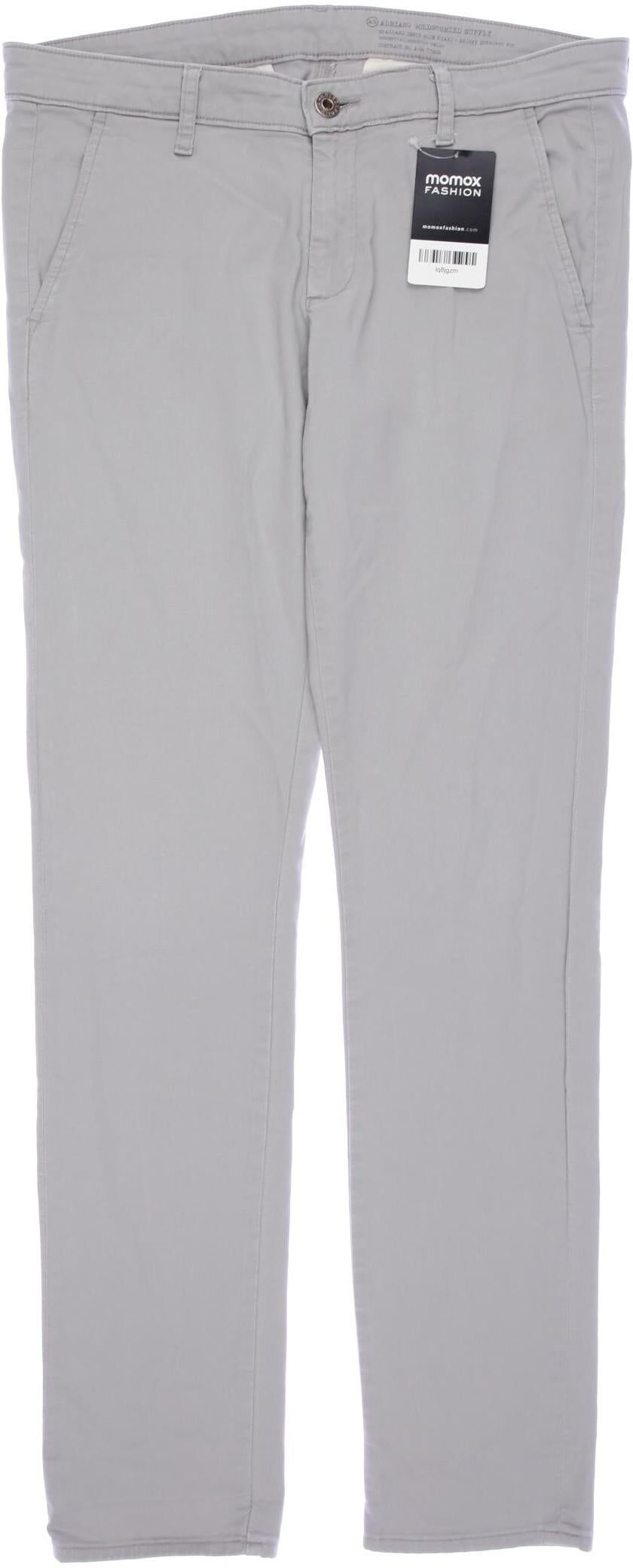 AG Adriano Goldschmied Damen Stoffhose, Grau, Gr. W27, Baumwolle - Second Hand