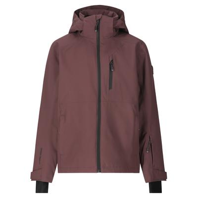 Skijacke WHISTLER "Rossburg jr.", Jungen, Gr. 12, bordeaux, 100% Polyamid, unifarben, normal, ohne Ausschnitt, Jacken Skijacke, mit Bionic Finish DWR-Behandlung