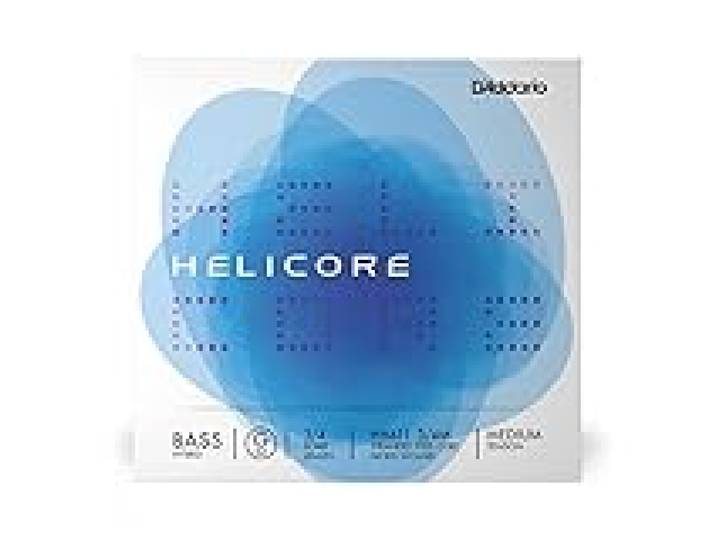 D'Addario Bowed Corde seule (Sol) pour contrebasse hybride D'Addario Helicore, manche 3/4, tension Medium