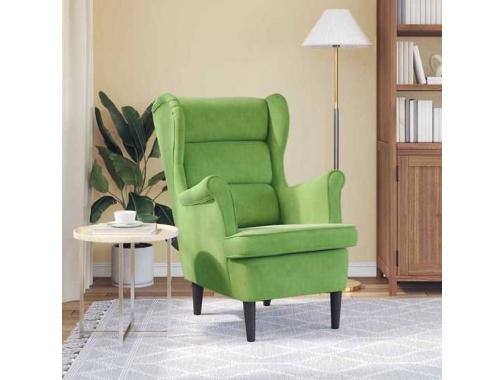 Chaise relaxante Fauteuil TV Fauteuil-Canapé - 110 kg - vert clair velours 74x84x100cm &26_8213388