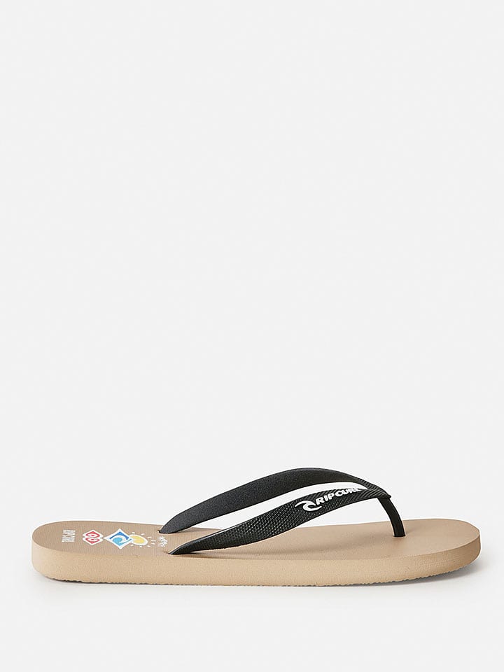 Rip Curl Zehentrenner "Icons of Surf Bloom" in Schwarz/ Beige - 46