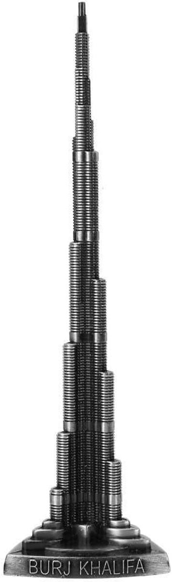 Miniatuurmodel Burj Khalifa architectonische toren voor bureau- en huisdecoratie, Hoogte: 18 cm