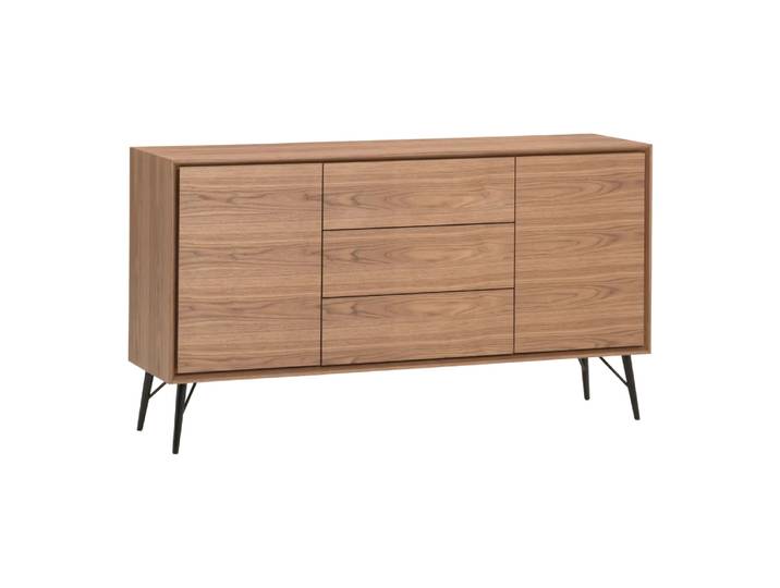 Sideboard Karen, Johann Jakob, nussbaumfarbig, Holz