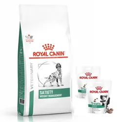 ROYAL CANIN Satiety Support Weight Management Sat 30 12kg + Royal Canin Satiety Treats  Hundeleckerli 2x230g