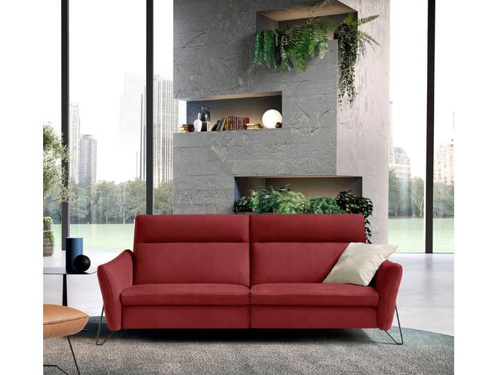 Egoitaliano 2-Sitzer Gaia, modern, elegant und super komfortabel mit hoher Rückenlehne, erstklassiger Sitzkomfort, Inkl. 2 Relaxfunktionen, mit Designfuß