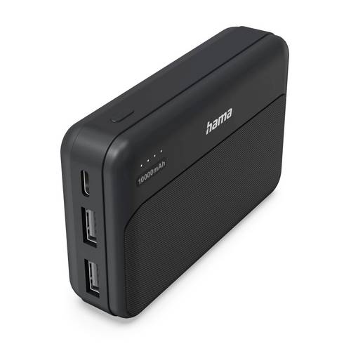 Hama Powerbank 10000 mAh LiPo Schwarz