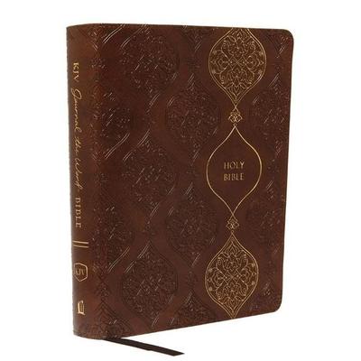 KJV, Journal the Word Bible, Imitation Leather, Brown, Red Letter Edition, Comfort Print, Gebundene Ausgabe von Thomas Nelson, Harper Collins (US),