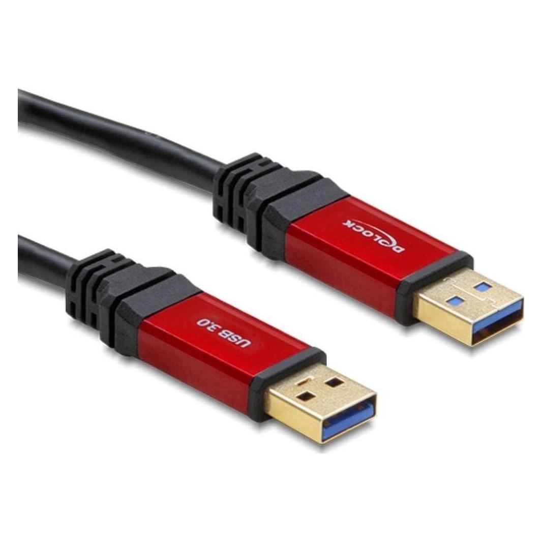 Delock USB3.0 Kabel, A-Stecker zu A-Stecker (2 m, USB 3.2 Gen 1, 4.50 W) (82745)