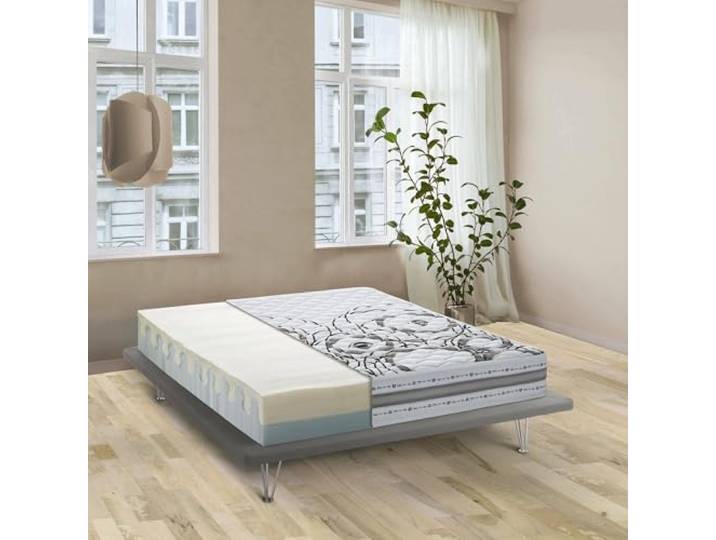 Talamo Italia - Serafina-Einzelmatratze, Matratze aus Memory-Schaum und Wasserschaum, 100 % Made in Italy, milbenhemmend und hypoallergen, 80 x 190 x 22 cm