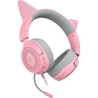 Kraken Kitty V3 X Quartz, Gaming-Headset rosa/grau, 3,5-mm-Klinkenstecker