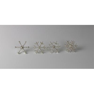 Dekoobjekt AM DESIGN "Kerzenstecker, aus Eisen", weiß, B:4cm H:2cm, Eisen, Glas, Messing, Dekofiguren, 4er Box, BxH: 4x2 cm