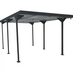 VCM Metall Carport 543x 287   Autoüberdachung   offene Auto Garage   H. 233 x B. 287 x T. 543 cm   Garagenüberdachung