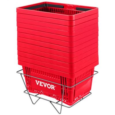 Store Shopping Baskets, PE Material With Plastic Handle & Iron Stand For Supermarket, Retail & Bookstore Store Shopping Baskets, PE Material With Plastic Handle & Iron Stand For Supermarket, Retail & Bookstore