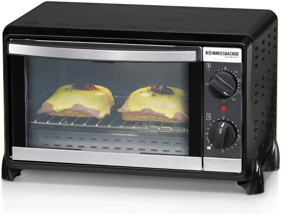 Rommelsbacher Mini-Backofen BG 950 Speedy   schwarz/silber - Refurbished