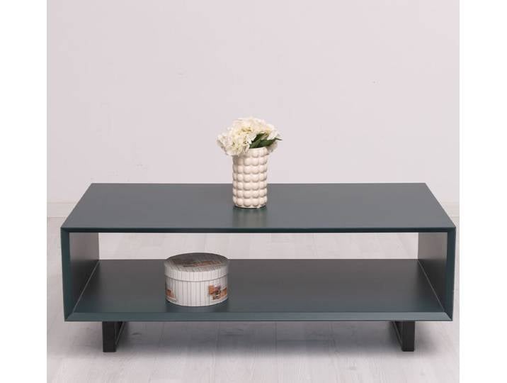 Couchtisch im Skandi-Look mit Metallfüßen Ozeanblau