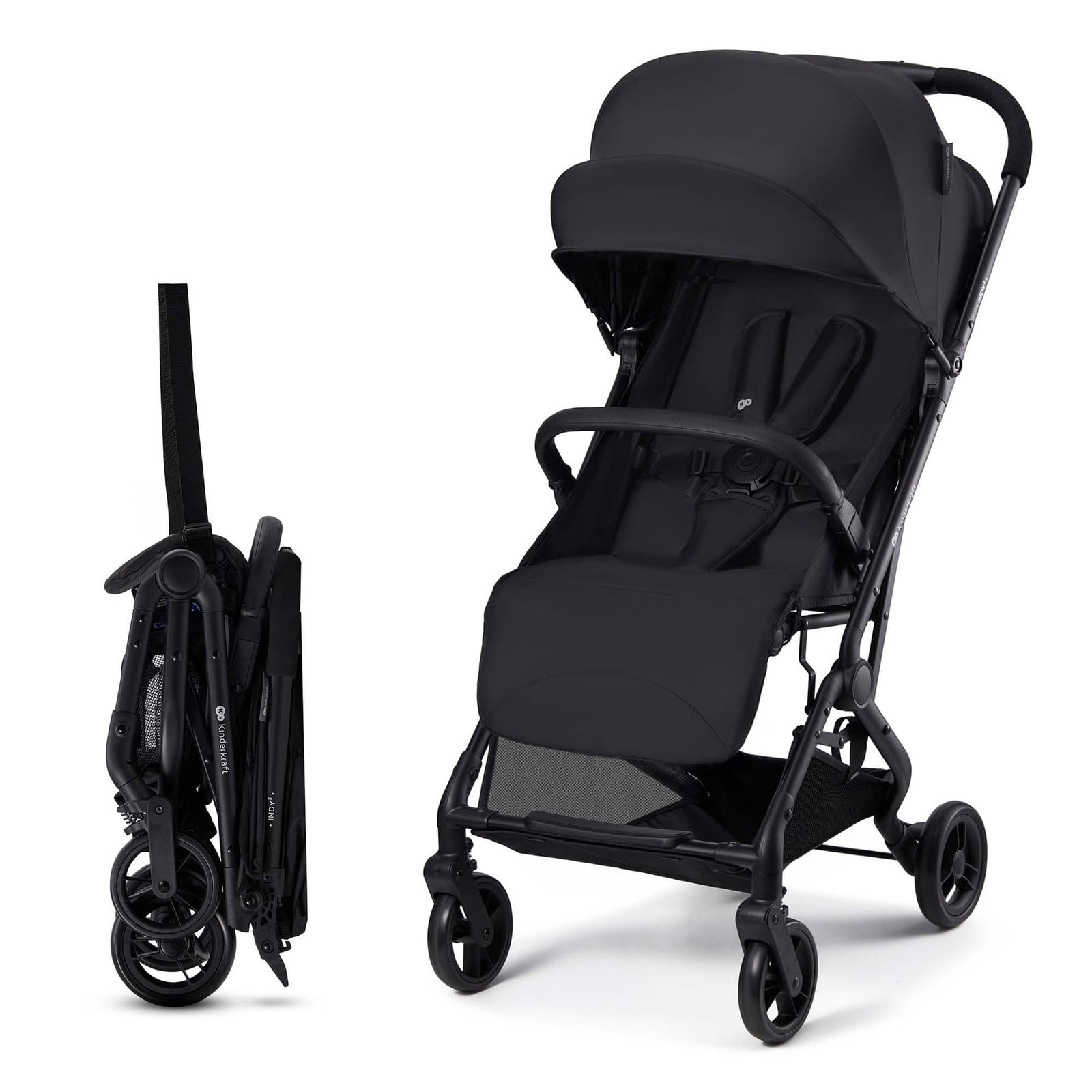 Kinderkraft INDY 3 Buggy - Zwart - Geschikt vanaf de geboorte tot 15 kg