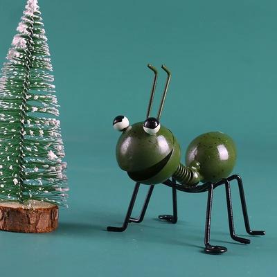Inspired Finds Cute Metal Ant Wall Art Sculptures For Garden And Home Decor green 1pc