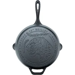 Gusseisenpfanne Induction 30cm für Feuer, Grill Cast Iron Skillet ohne PTFE, Victoria, 38281 Amazonía