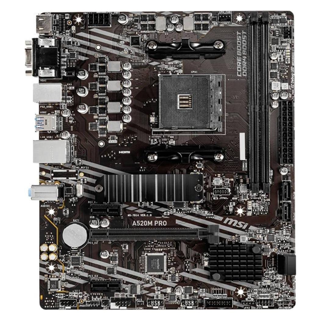MSI A520M Pro (AM4, AMD A520, mATX) (7D14-005R)