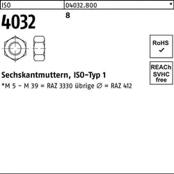 Sechskantmutter ISO 4032 M14 8 500 Stück