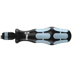 Wera 3816 R Bits-Handhalter mit Rapidaptor Schnellwechselfutter, Edelstahl - 05051465001