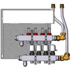 Danfoss FBH-Verteiler SGCi-5 5 Kreise, Icon 24V, TWA, Durchflussanz.
