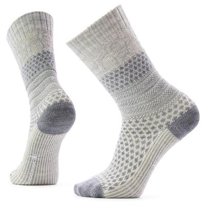 Smartwool - Women's Everyday Cozy Popcorn Cable Crew Socks - Multifunktionssocken 42-45 | EU 42-45 grau