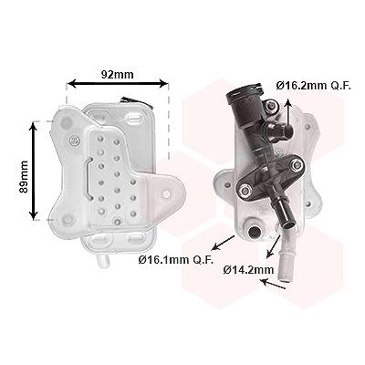 Van Wezel Ölkühler, Automatikgetriebe [Hersteller-Nr. 06013716] für BMW