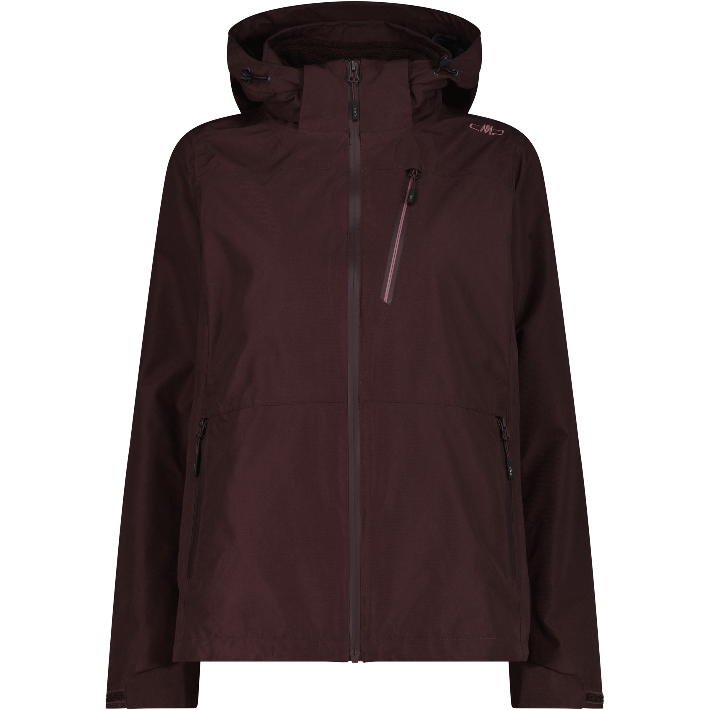CMP Zip Damen Doppeljacke rot Größe XXS Trekking Wasserdicht
