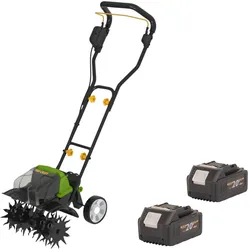 Procraft, Gartenhandwerkzeug, CT20/2bb Akku Kultivator 40 V ( 2x 20 V ) 360 mm Brushless + 2x Akku 4,0 Ah - ohne