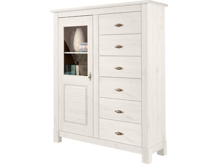 OTTO home Highboard Rauna, Vitrine, Breite 103 cm, FSC®-zertifiziertes Massivholz