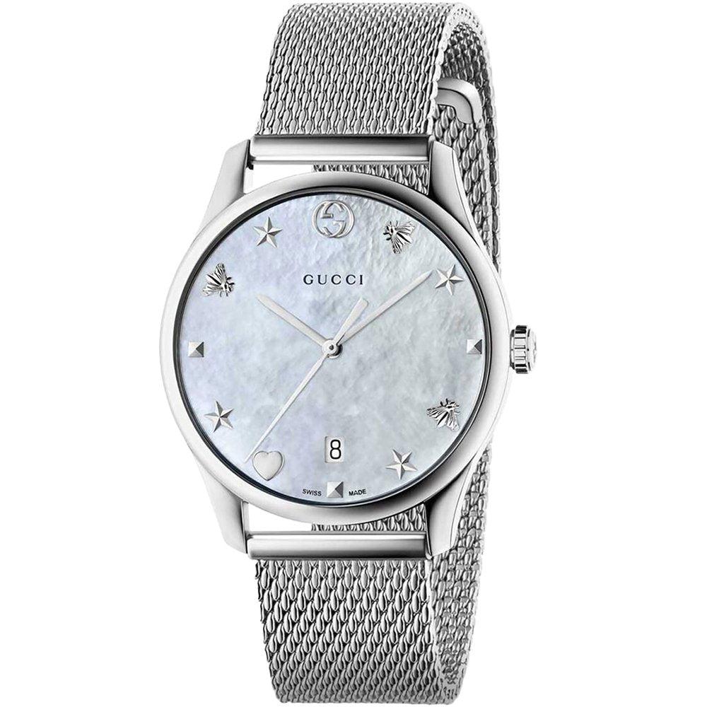 Gucci G-Timeless 36mm Damenuhr YA1264040 - Eleganter Zeitmesser für Frauen