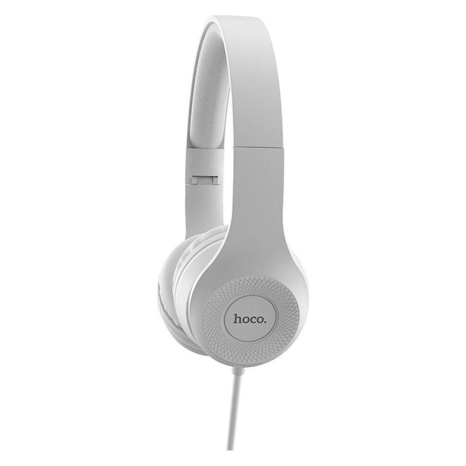 Hoco Wired headphones wire headphones Jack 3,5 mm with microphone W21 grey (Kabelgebunden) (37681385)