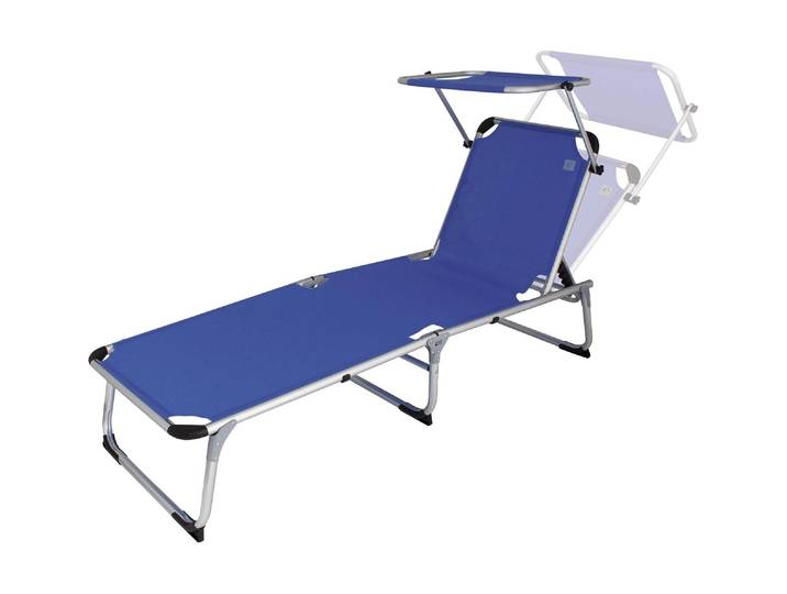 Gartenliege EUROTRAIL Pebble Beach – Lounger , silberfarben, Gartenliegen, Gartenliege