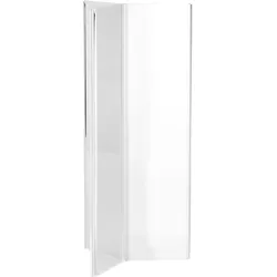 Speisekartenhalter, Acryl, sternförmig 1/2 DL (53 x 210 mm), Acryl (PMMA), transparent