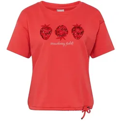 Rundhals-Shirt Rabe rot, 36