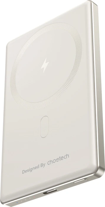 ChoeTech PD20W 5000mAh Ultra-thin magnetic power bank-SUPER SLIM only 8.9mm White