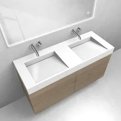 Set Waschbecken Oltens Stila 40004000, Badschrank Oltens Lun Rila 60027060