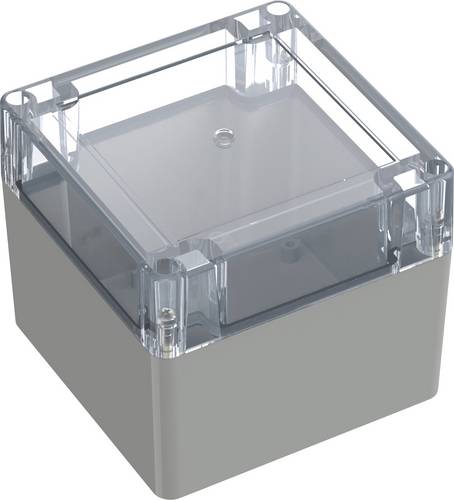 TRU COMPONENTS 6U07111109139 TC-13865108 Industrie-Gehäuse 105 x 105 x 89.7 Polycarbonat Lichtgrau, Transparent 1St.