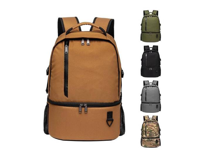 LuxusKollektion Kühltasche Kühlrucksack 28L isoliert Thermo Kühltasche Camping Reisen Braun
