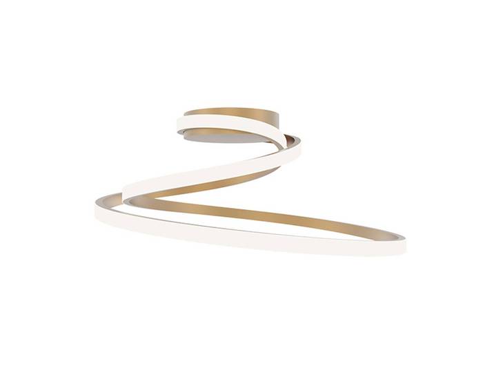Luce Ambiente Design LED Deckenleuchte Coaster, messing / gold, für Wohn- / Esszimmer, Aluminium, Modern