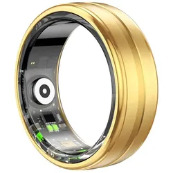 Colmi R06 Smart Ring, überwacht Herzfrequenz, Schlaf & Blutsauerstoff, Schrittzähler, IP68 - Farbe: gold - Größe: 11