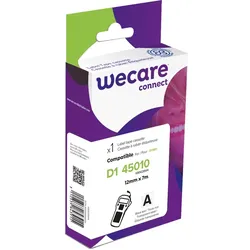 WECARE Schriftband kompatibel zu DYMO S0720500 schwarz auf transparent