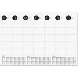 Sigel H7550 Schreibunterlage 3-Jahreskalender, Monatsplan 2027, 2028, 2029 (B x H) 59.5 cm x 41 cm 12 Blatt 1 St. H7550